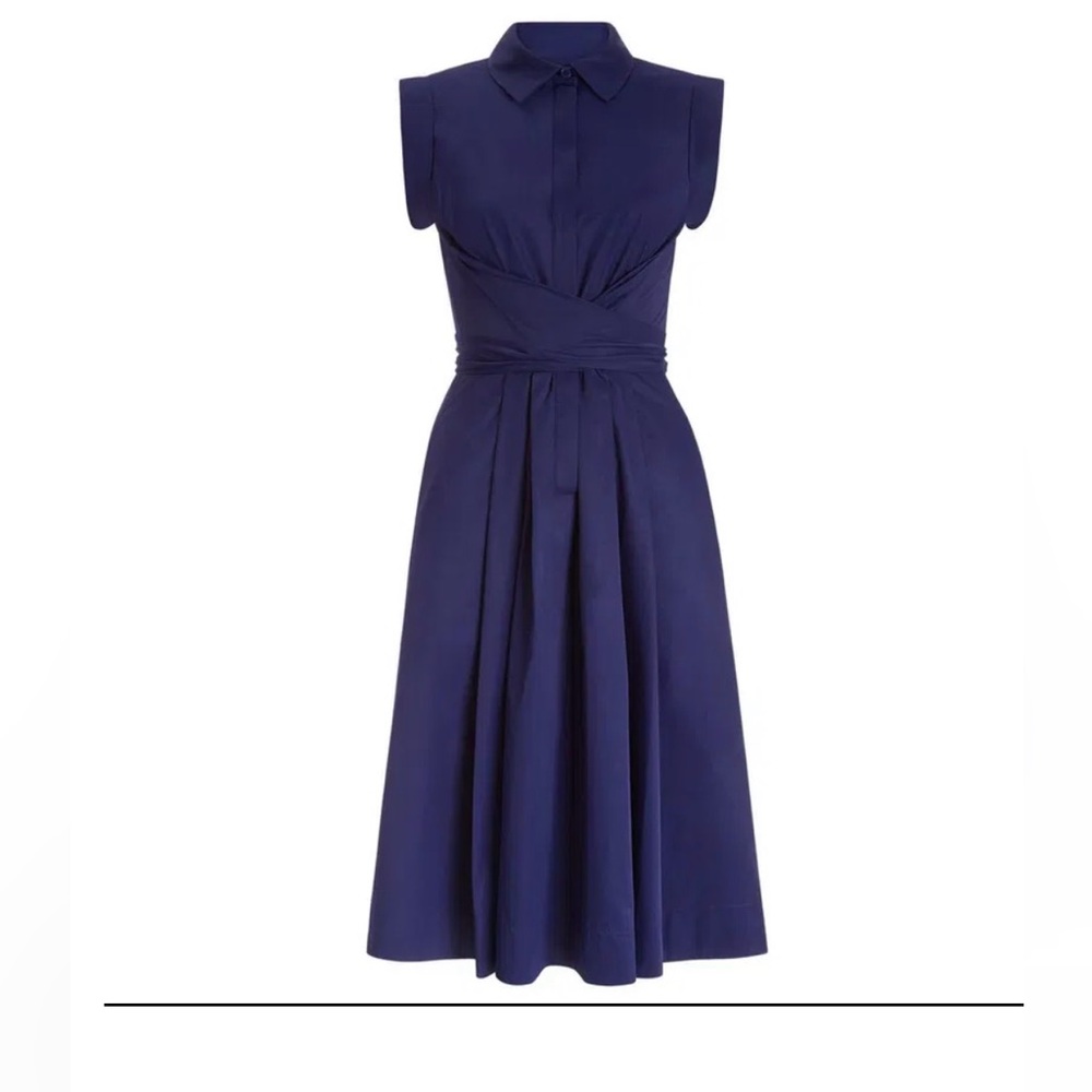 Hobbs London Gables Chic Navy Midi Dress US6, UK10